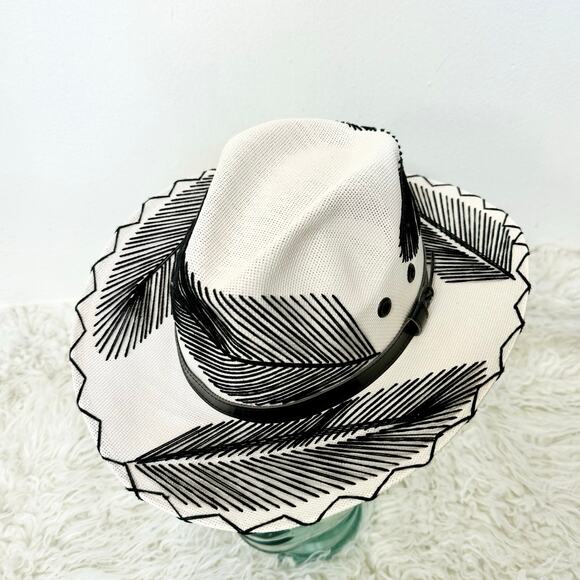 Rare Summer Romero Mexican Handmade Palm Leaf Embroidered Western Hat main image 7